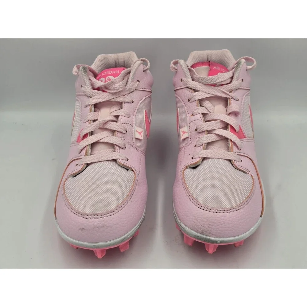 Jordan Stadium 90 Low TD Football Cleats Pink White Men's Size 7.5